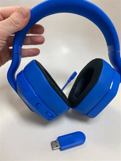 Logitech Gshp57 On Ear Bluetooth Headphones Blue No Charger Preloved Ebay