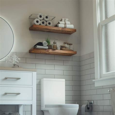 Bathroom Wood Hanging Shelf Semis Online