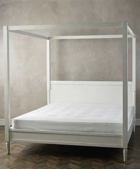 Kendal White Four Poster Bed From Lombok Four Poster Four Poster Bed