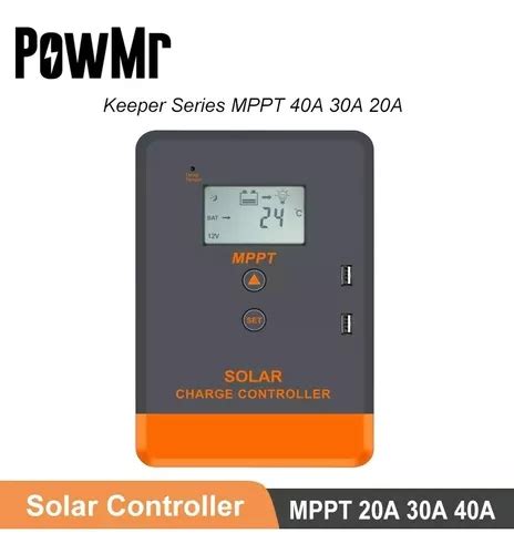 Controlador De Carga Pwmr Pow Keeper Mppt 40a 12v 24v