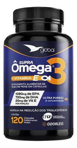 Supra Omega 3 1500mg Epa 540mg Dha 360mg 120 Caps Global MercadoLivre