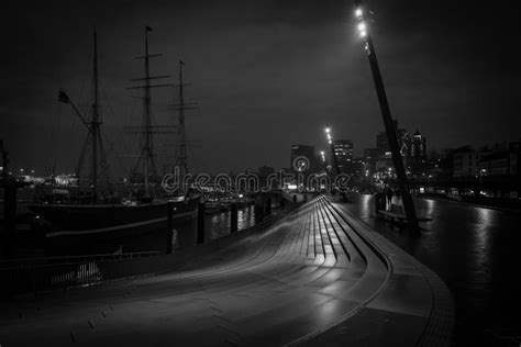 The Port of Hamburg by Night Editorial Stock Photo - Image of water, night: 273705628