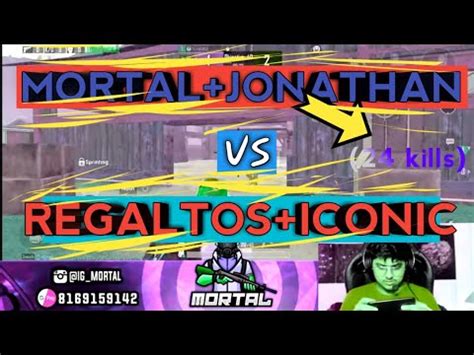 Mortal Jonathan Vs Regaltos Iconic Pubg Tdm Battle Youtube