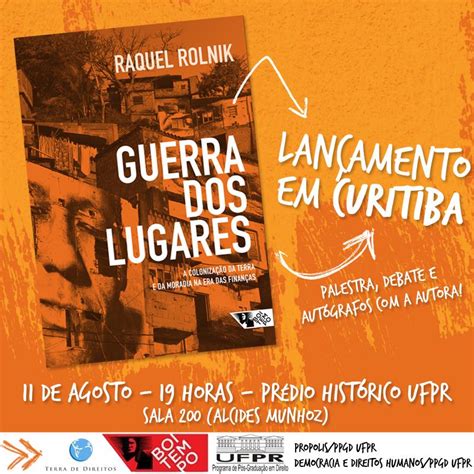 Lançamento Raquel Rolnik Debate Finaceirização Da Cidade No