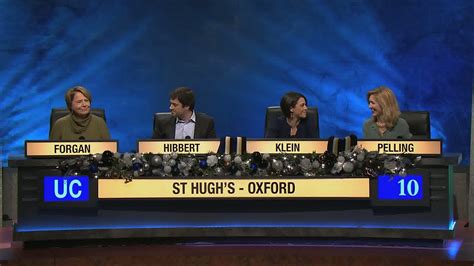 BBC Two University Challenge Christmas 2013 Episode 5 St Hugh S