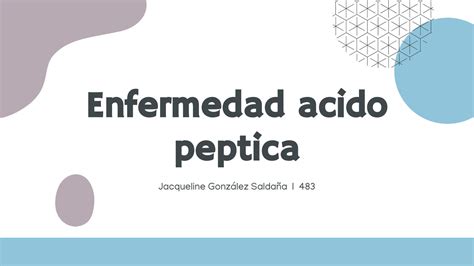 Solution Enfermedad Acido Peptica Studypool