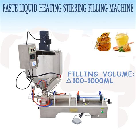 Intbuying Paste Liquid Heating Stirring Filling Machine Single Nozzle