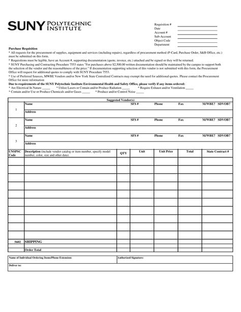 Free Printable Requisition Form Templates [pdf Excel] Recruitment