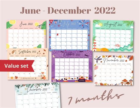 Paper & Party Supplies Pack of 10 Monthly Calendars {24 Months} Paper etna.com.pe