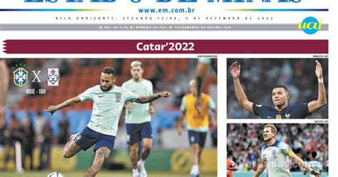 Capa Estado de Minas Edição Segunda 5 de Dezembro de 2022