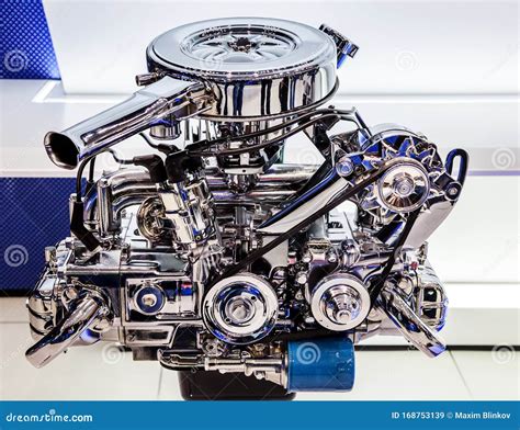 Car Engine Concept Of Modern Motor Stock Image Image Of Steel