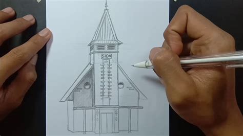 Detail Sketsa Gambar Gereja Koleksi Nomer 24