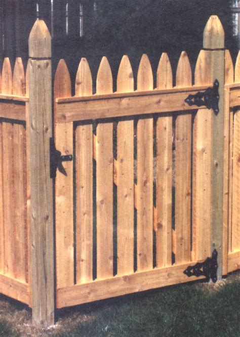 How to Build Building Wood Picket Fence Gate PDF Plans