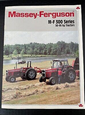 MASSEY FERGUSON MF 300 SERIES TRACTOR Sales Brochure Vintage Nice