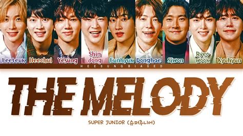 Super Junior The Melody Lyrics Color Coded Lyrics Han