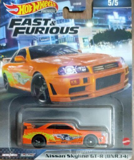 Hot Wheels Fast And Furious Nissan Skyline Gt R Bnr34 Hkd21 Crazy 4 Diecasts