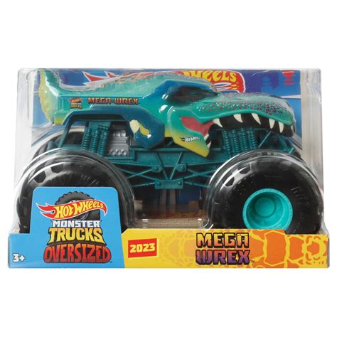 Hot Wheels Monster Trucks 1 24 Scale 2023 Mix 1 Vehicle Case Of 4