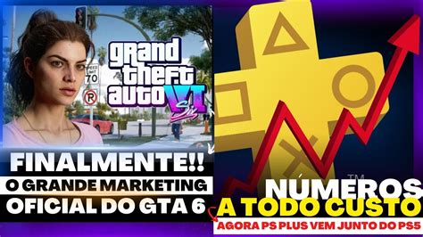 FINALMENTE GTA 6 O MARKETING OFICIAL SONY QUER NÚMERO A TODO CUSTO