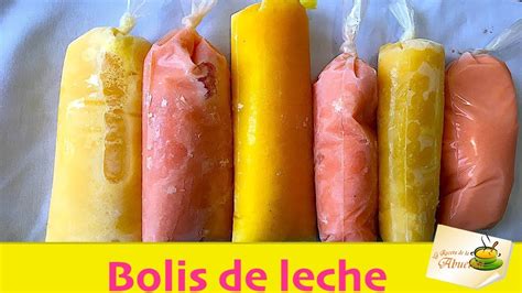 Bolis De Leche 2 Recetas Rompope Y Vainilla Youtube