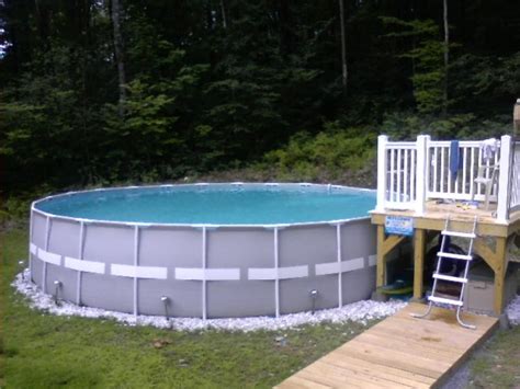 Intex Pool Deck Idea Swimming Pools Backyard Above Ground Pool Decks Swimming Pool Decks