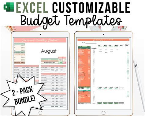 Excel Budget Template Excel Budget Spreadsheets Excel Gift Dave Ramsey ...