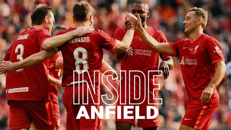 Inside Anfield Liverpool FC 1 2 Barcelona Legends Teamtalks Tunnel