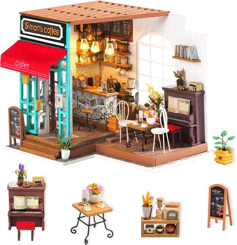 Rolife Maison De Poup E Miniature En Bois Avec Lumi Re Del Et