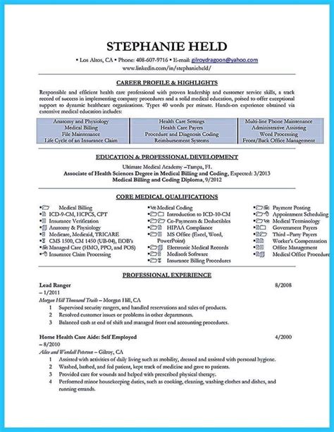 Medical Billing And Coding Job Description Sample In 2020 Medical Billing And Coding Medical