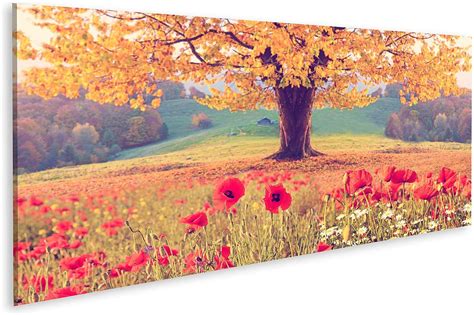 Islandburner Tableau Sur Toile Magnifique Paysage D Arbre De