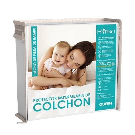 Protector De Colch N Hypno Home Impermeable Ajustable Y De Bamb