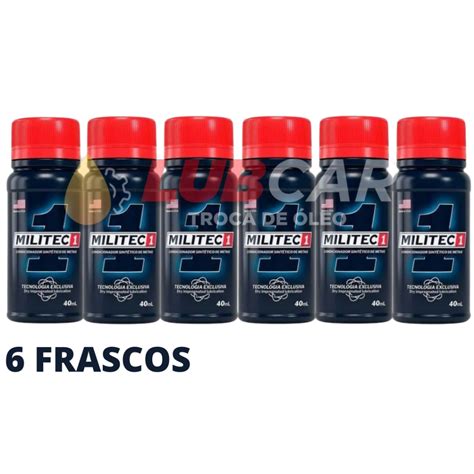 Kit 6 Militec 1 Para Motor Condicionador De Metais Original 40 Ml