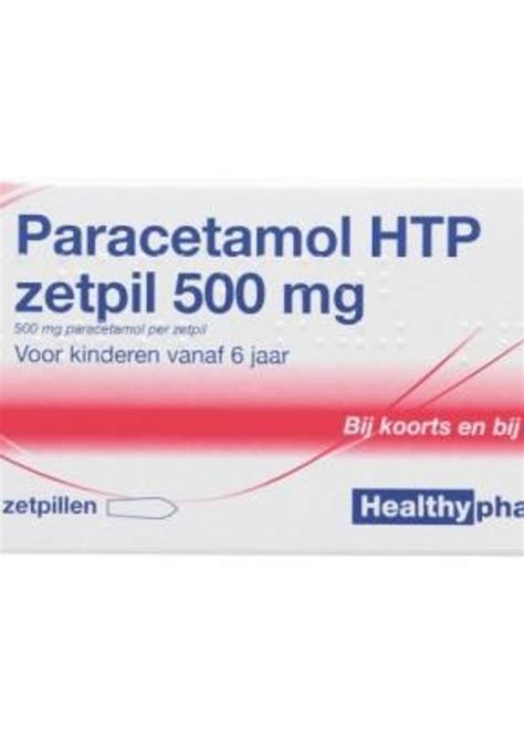 Paracetamol Htp Zetpil Mg Zetpillen Aktiedrogist