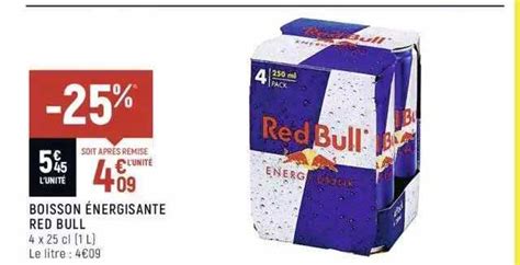 Promo Boisson énergisante Red Bull chez Spar iCatalogue fr