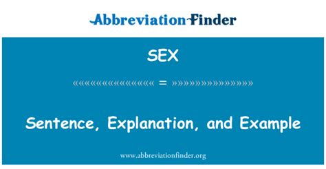 Sex định Nghĩa Câu Giải Thích Và Ví Dụ Sentence Explanation And Example