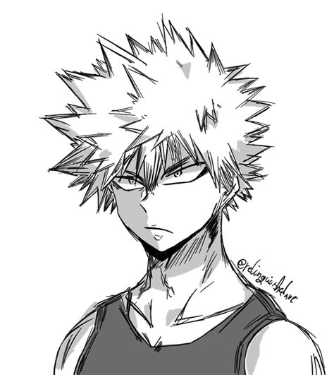 How To Draw Bakugou Step By Step at Drawing Tutorials