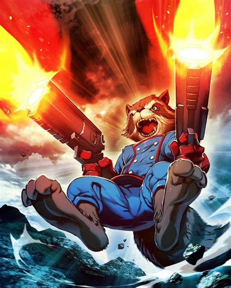 Rocket Raccoon Rocket Raccoon Comic Art Marvel