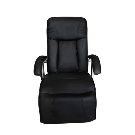 Fauteuil De Salon Chaise Fauteuil De Massage Noir Similicuir