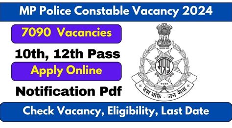 Mp Police Constable Vacancy Notification Pdf Apply Online For