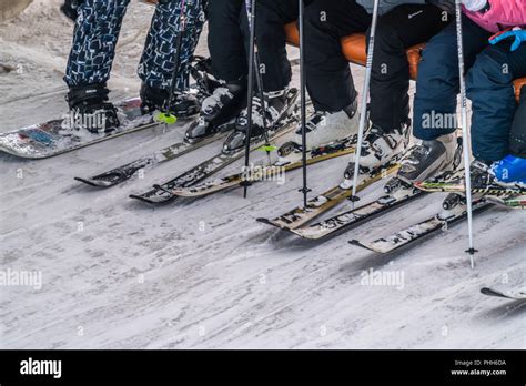 Ski lift in Karpacz resort Stock Photo - Alamy