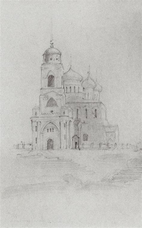 Успенский собор во Владимире, фото храма, рисунок церкви, русская ...