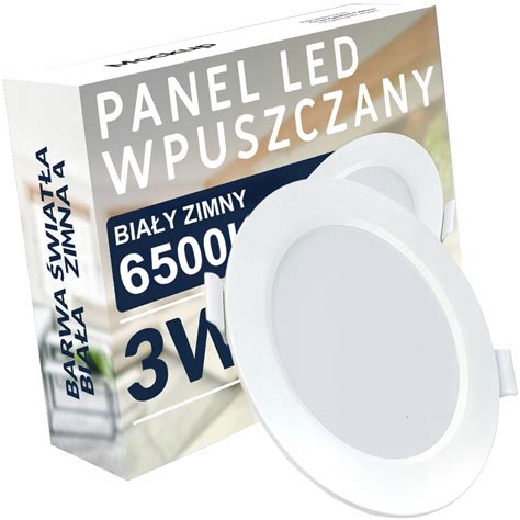 OPRĄGŁY PANEL LED WPUSZCZANY W SUFIT PODWIESZANY OCZKO OŚWIETLENIOWE