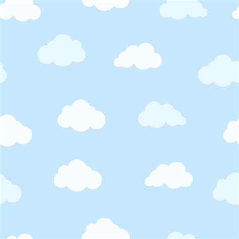 Premium Vector Cute Clouds Seamless Pattern