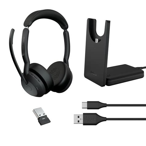 Jabra Evolve2 55 Link380a MS Stereo auricular estéreo inalámbrico con