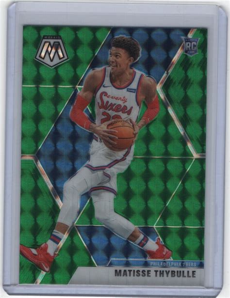 Panini Mosaic Matisse Thybulle Green Mosaic Prizm Rookie Ebay