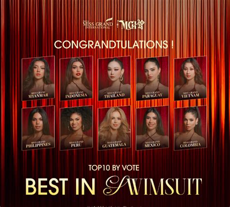 Chung kết Miss Grand International 2024 Võ Lê Quế Anh lọt Top 10 phần thi bikini nổi bật