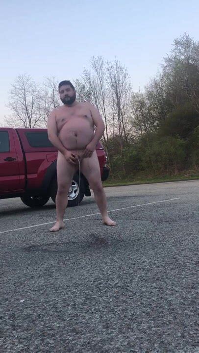 Urinal Fat Small Dick Pig Piss Naked In ThisVid