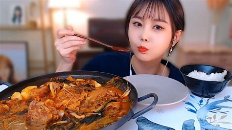 얼큰한 감자탕 먹방 Mukbang Youtube