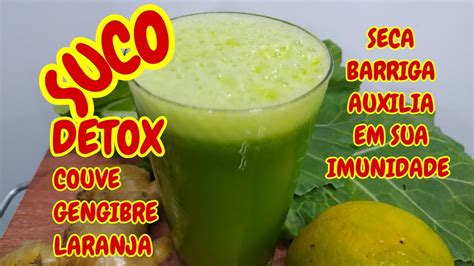 Suco Detox De Couve Laranja E Gengibre Auxilia Na Limpeza Do