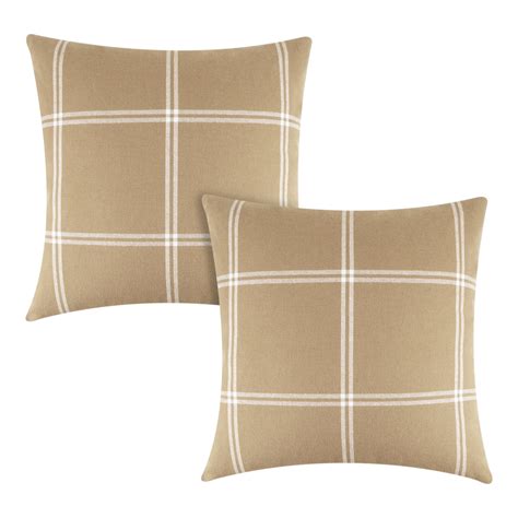 Better Homes Gardens Reversible Windowpane Plaid To Solid Decorative