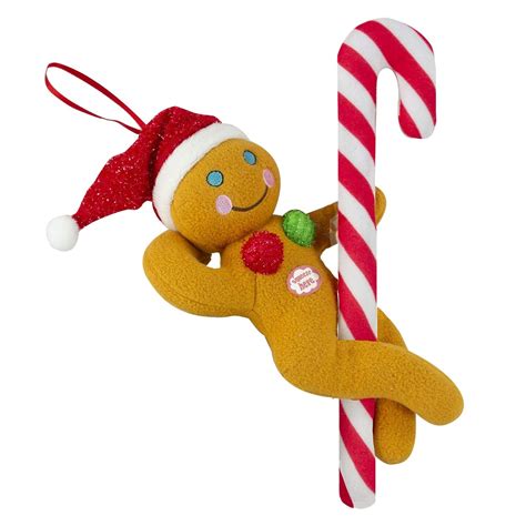 Tekky Naughty Dirty Signing Gingerbread Pole Dancer Tree Ornament